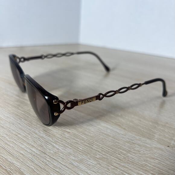 Fendi F61 Cate Sunglasses FRAMES ONLY Brown 52-18 main image 12